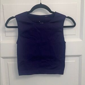 Navy Blue Cropped Tank